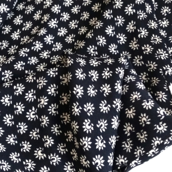 Vintage Jones New York Black & Cream Tunic Dress Elegant Elephant Motif 4 - Picture 10 of 13